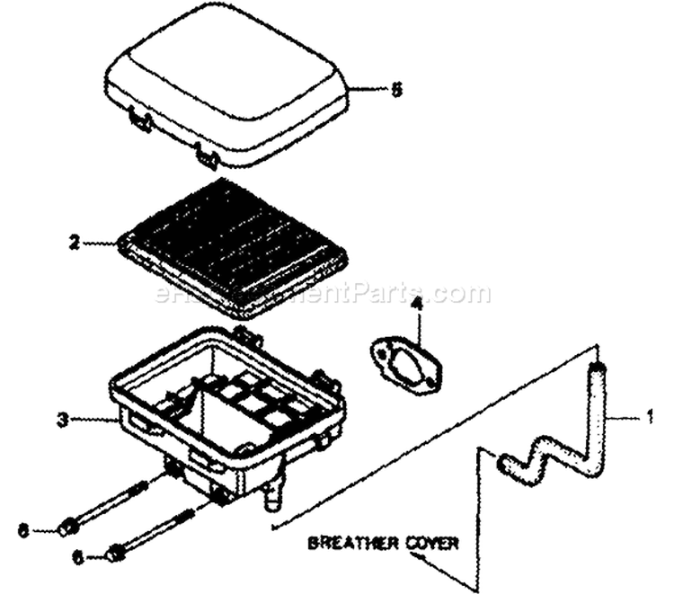 Page A Diagram and Parts List for 1054-0  Briggs and Stratton Pressure Washer